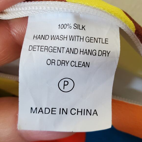 Marie Oliver Silk Tiered Maxi Skirt 4 Colorful Resort Vacation Cruise Tropic NEW - Picture 4 of 12